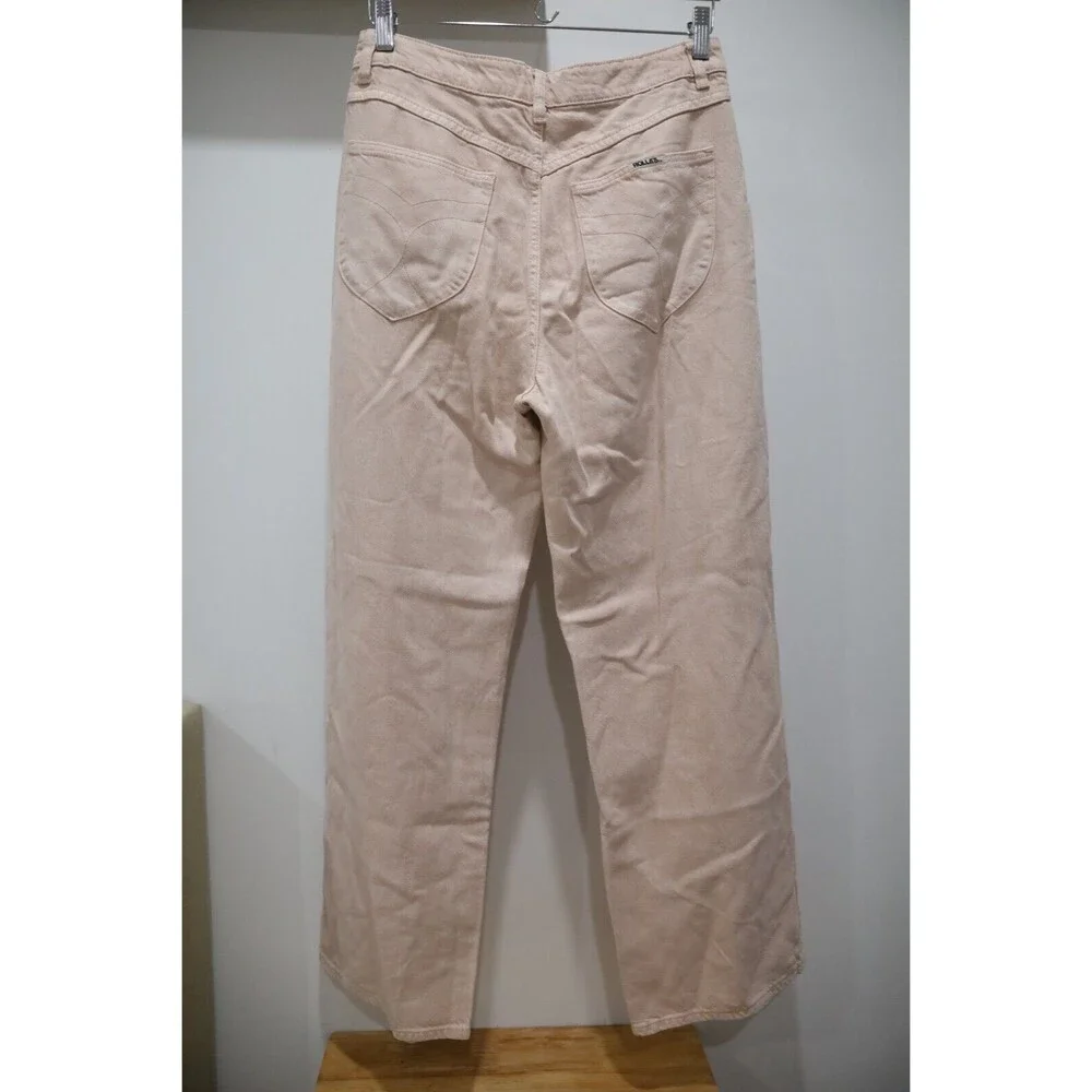 Rolla's Heidi High Rise Loose Straight Pink Jeans Womens Size 29 Barbie Denim - Picture 3 of 11